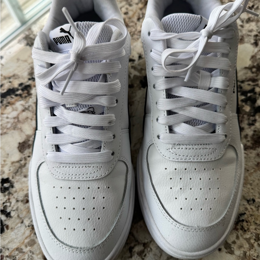 Puma Men's White and Black Sneakers - Picture 2 of 5